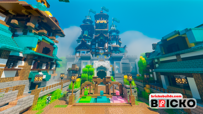 Medieval Blue Castle Lobby - 200x200